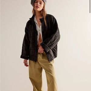 Free People Black Puffer Jacket